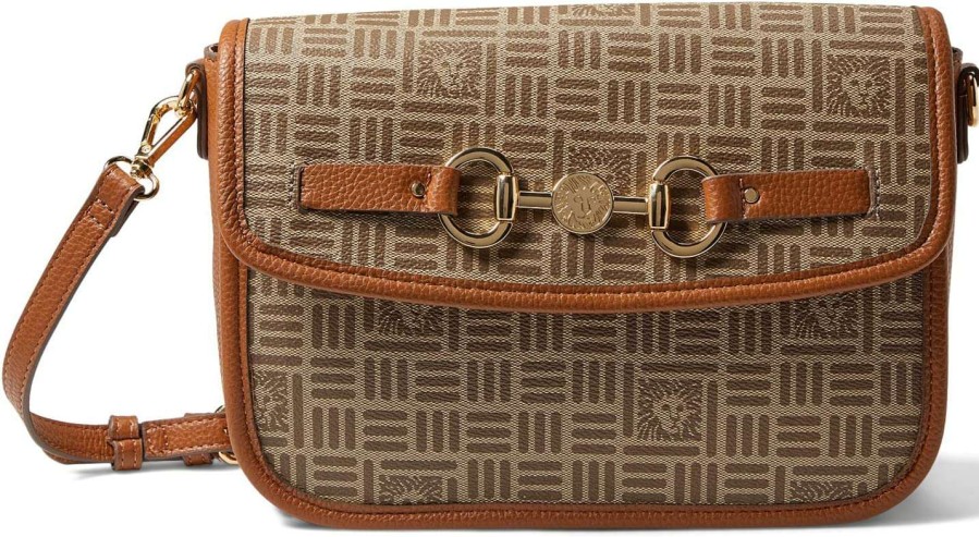 Anne Klein Bags * | Horse Bit Flap Crossbody Anne Klein Fire Sale