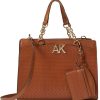 Anne Klein Bags * | Woven Satchel W/ Card Case Anne Klein New