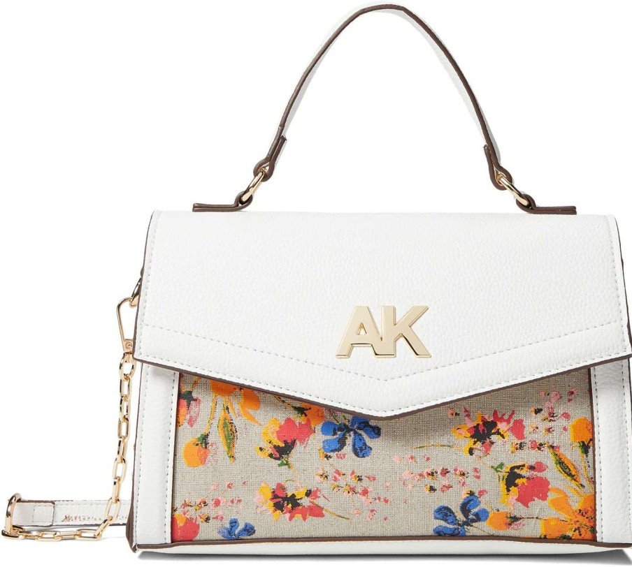 Anne Klein Bags * | Floral Top-Handle Satchel Anne Klein Premium