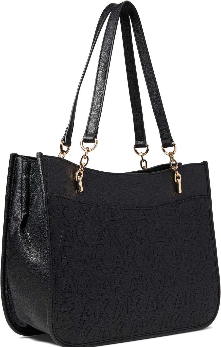 Anne Klein Bags * | Embossed Logo Tote With Chain Swag Anne Klein Classical