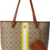 Anne Klein Bags * | Ring Logo Tote W/ Varsity Stripe & Card Case Anne Klein Top Sell