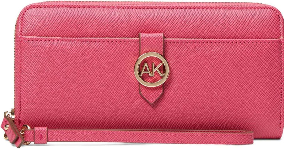 Anne Klein Bags * | Branded Slim Zip Wallet Anne Klein Fire Sale