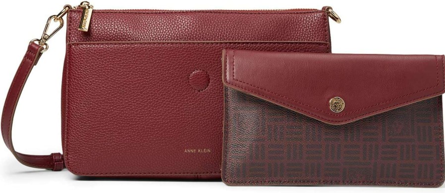 Anne Klein Bags * | Top Zip Crossbody With 2-In-1 Pouch Anne Klein Discount Store