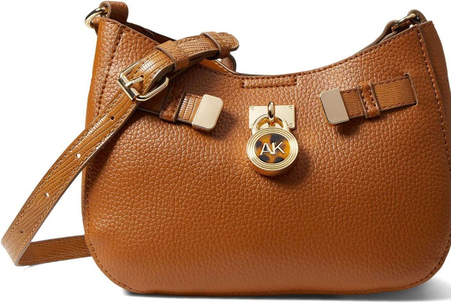 Anne Klein Bags * | Curved Crossbody With Lock Anne Klein Shop