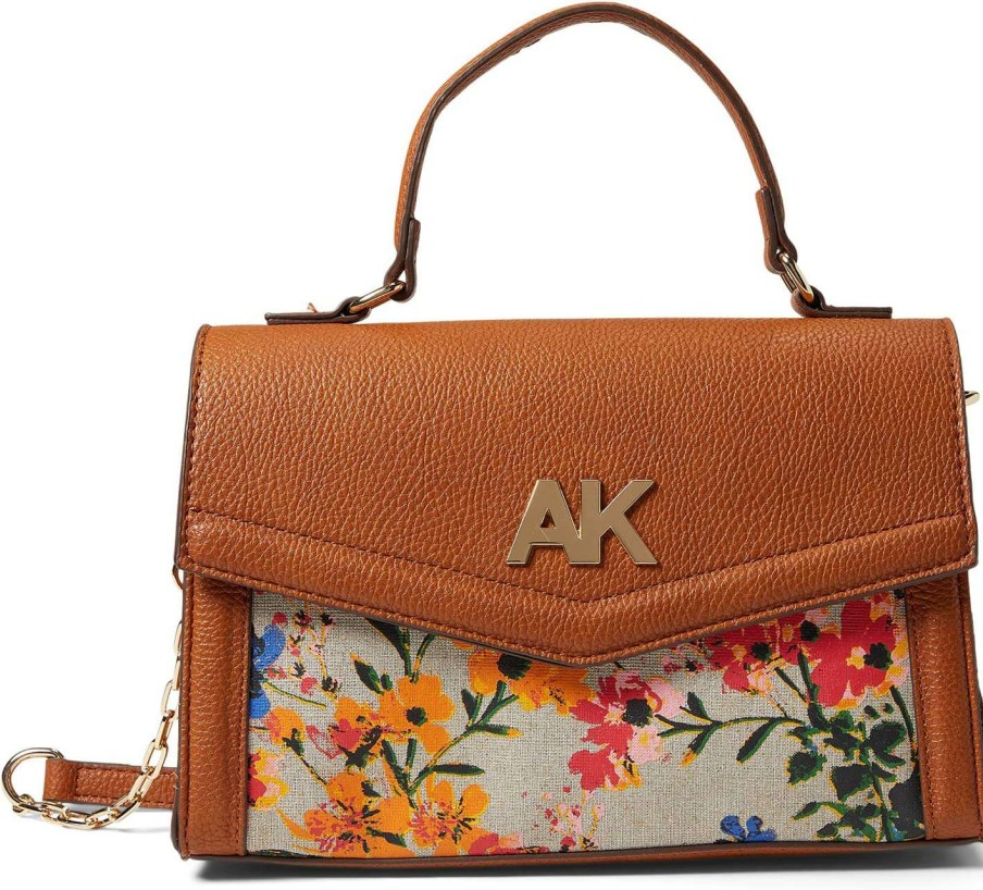 Anne Klein Bags * | Floral Top-Handle Satchel Anne Klein Best Sale