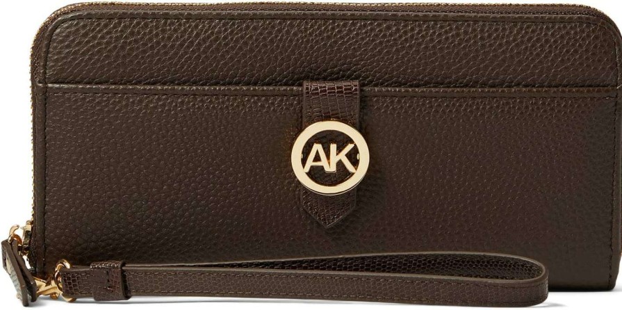 Anne Klein Bags * | Branded Slim Zip Wallet Anne Klein Classical