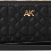 Anne Klein Bags * | Quilted Slim Zip Wallet Anne Klein Fire Sale