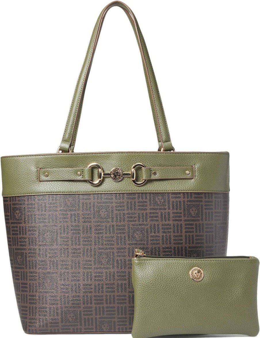 Anne Klein Bags * | Horsebit Logo Tote Anne Klein Fire Sale