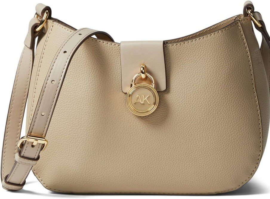 Anne Klein Bags * | Curved Crossbody With Lock Anne Klein Classical