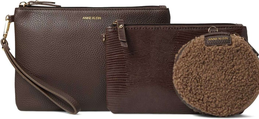 Anne Klein Bags * | Mixed Media Coin And Pouch Trio Anne Klein Premium