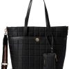 Anne Klein Bags * | Quilted Nylon Tote With Card Case Anne Klein Discount Store