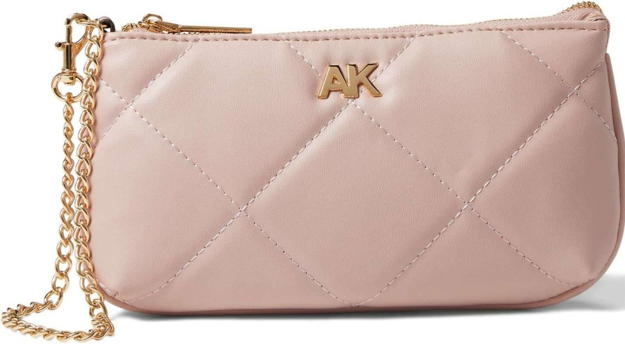 Anne Klein Bags * | Branded Quilted Pouch Wrislet Anne Klein Best Sale