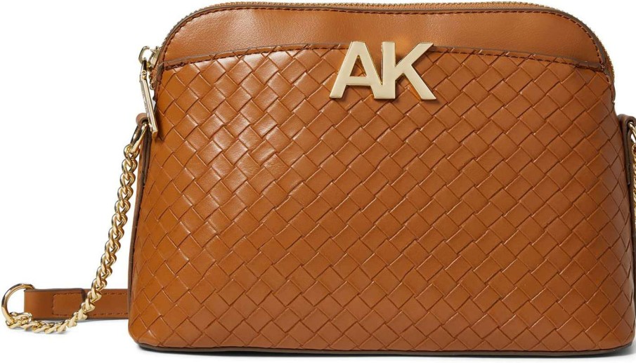 Anne Klein Bags * | Woven Curved Crossbody Anne Klein Limited Edition