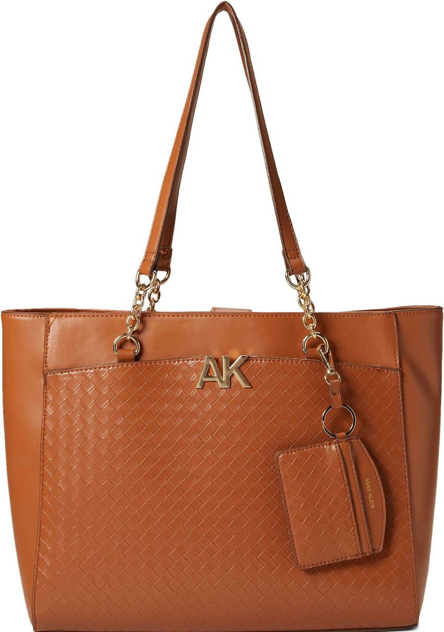 Anne Klein Bags * | Woven Tote W/ Card Case Anne Klein Closeout Sale