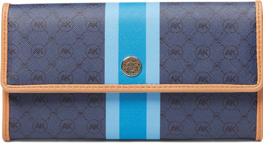 Anne Klein Bags * | Varsity Logo Continental Wallet Anne Klein Attractive