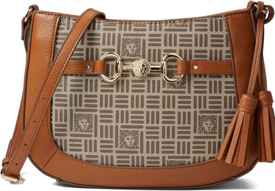 Anne Klein Bags * | Curved Logo Crossbody With Horsebit Anne Klein Discount Store