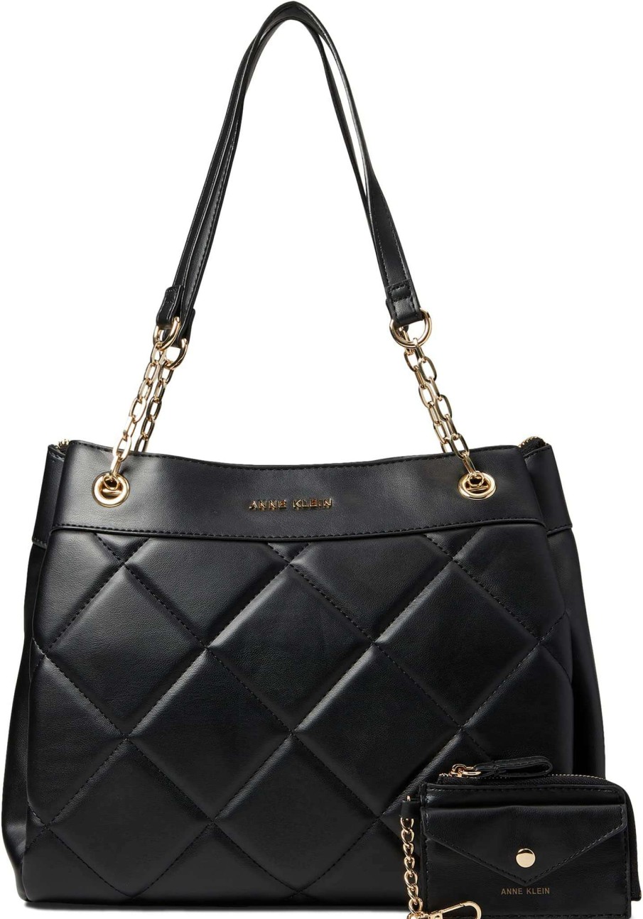 Anne Klein Bags * | Quilted Satchel With Card Case Anne Klein Discount Store