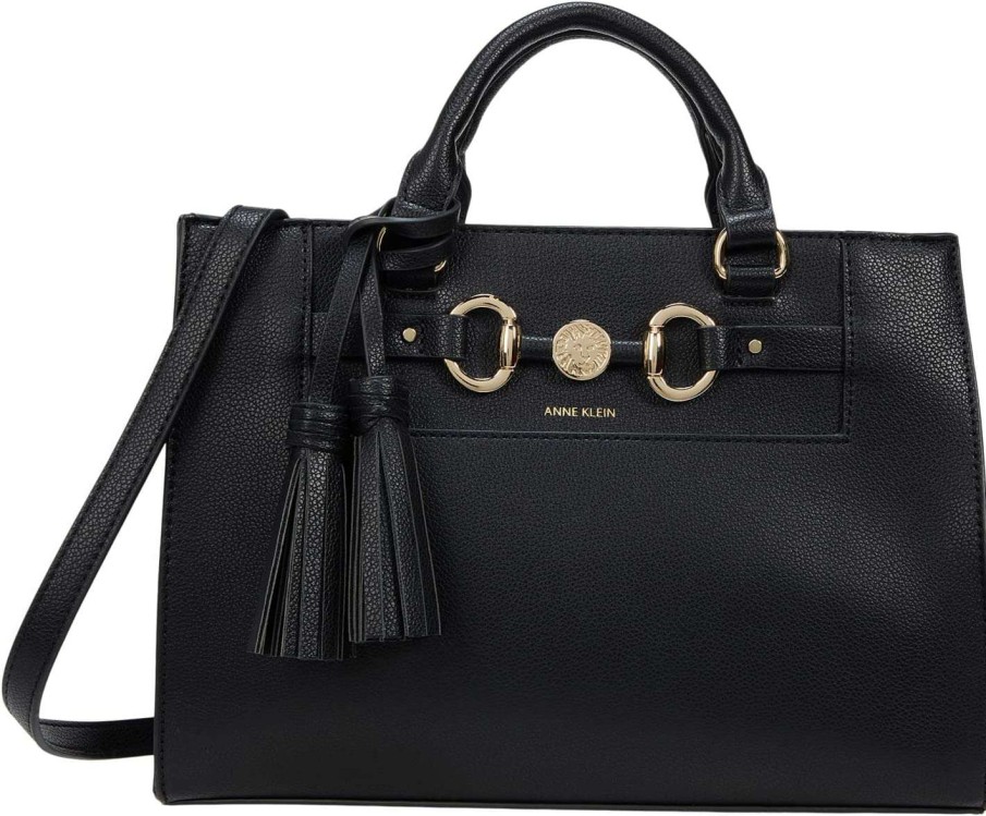 Anne Klein Bags * | East West Satchel With Horse Bit Anne Klein Fashion